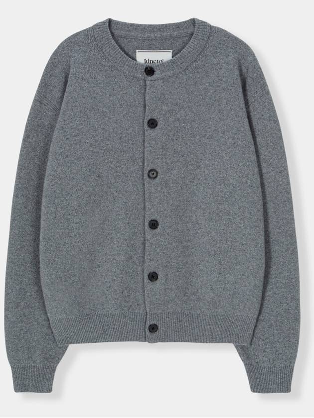 Herrash Round Neck Cardigan Gray W - KINETO - BALAAN 3