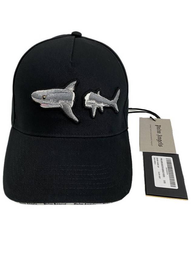 Palm Angels Broken Shark Ball Cap Hat PMLB054S23FAB003 - PALM ANGELS - BALAAN 5