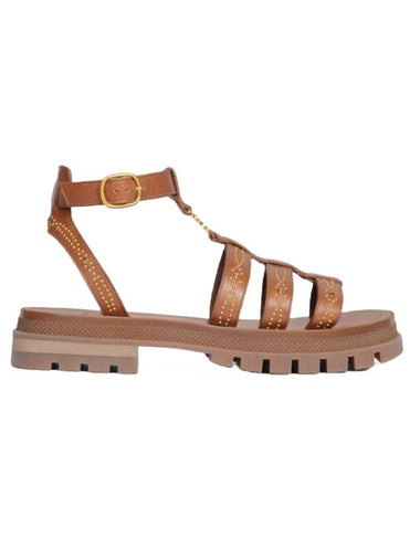 a Triomphe Gladiator Chunky Sandals Tan - CELINE - BALAAN 1