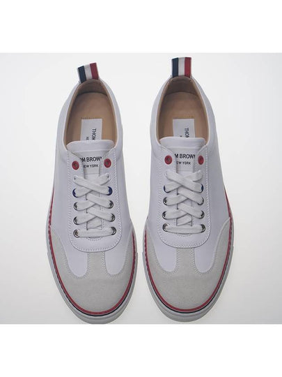 RWB Cupsole Rubber Calfskin Trainer Sneakers White - THOM BROWNE - BALAAN 2