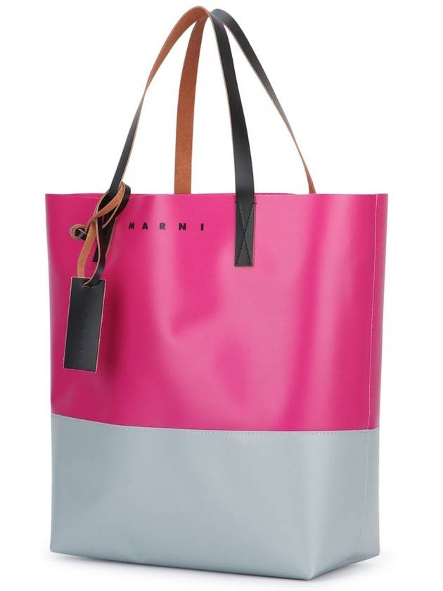 Tribeca Shopping Tote Bag Pink - MARNI - BALAAN 3