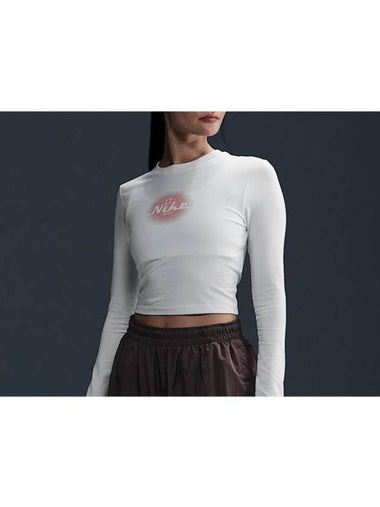 Sportswear Knit Long Sleeve T-Shirt White - NIKE - BALAAN 1