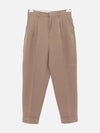 Wool Slacks Brown - AMI - BALAAN 3