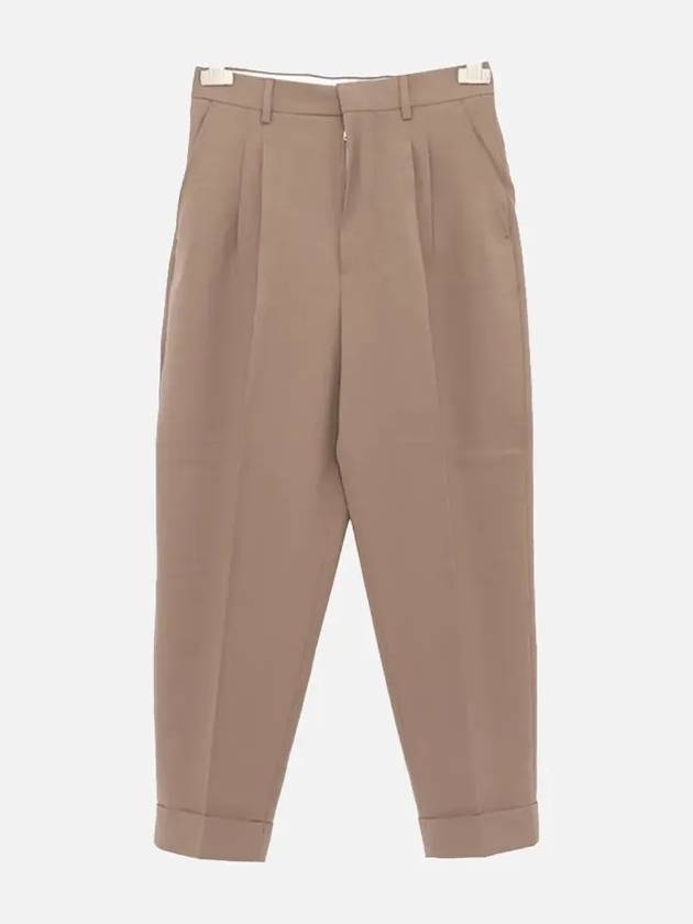 Wool Slacks Brown - AMI - BALAAN 3