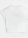 Women s Crop Short Sleeve T Shirt White M241TS12747W - WOOYOUNGMI - BALAAN 3