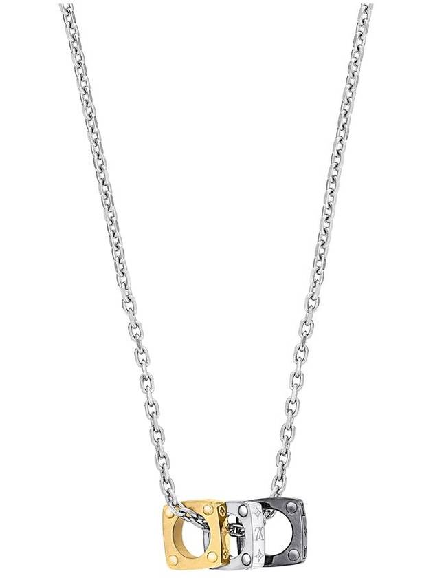 Monogram Bold Necklace Gold Silver - LOUIS VUITTON - BALAAN 2