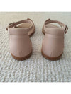 Santorini Calfskin Sandals Beige Nude - HERMES - BALAAN.