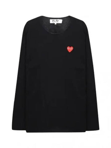 Heart logo wappen wool knit men s long sleeve t shirt - COMME DES GARCONS - BALAAN 1