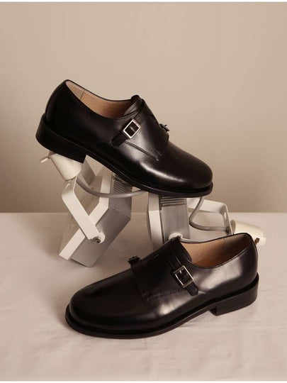 Luciel Double Monk Strap Loafer Black - FLAP'F - BALAAN 2