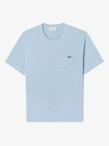 Men s Short Sleeve Crew Neck Sweater T Shirt Light Blue - LACOSTE - BALAAN 1