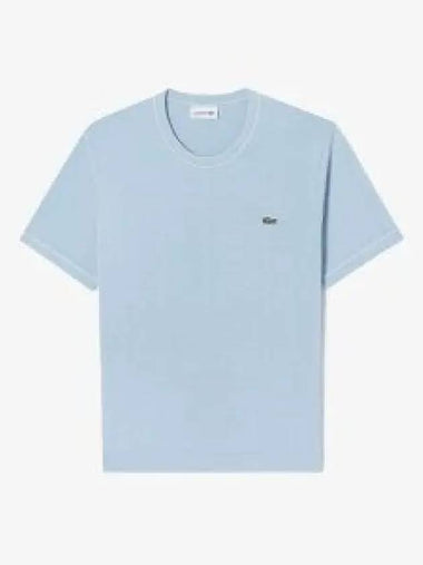 Men s Short Sleeve Crew Neck Sweater T Shirt Light Blue - LACOSTE - BALAAN 1