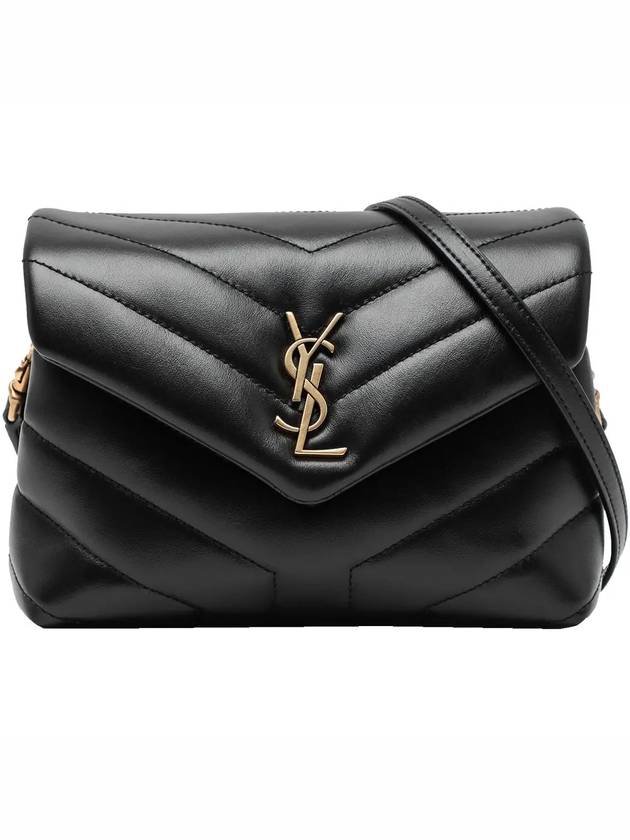 Loulou Toy Matelasse Shoulder Bag Black - SAINT LAURENT - BALAAN 2