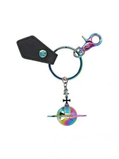 3D ORB Iridescent 8203011OU OM0014 N401 Saffiano Keyring 1055612 - VIVIENNE WESTWOOD - BALAAN 1