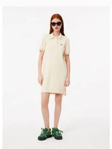 Women s short sleeved slim polo t shirt dress one piece EF3585 54N I84 Domestic product GQ2N24082231272 - LACOSTE - BALAAN 1