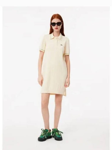 Women s short sleeved slim polo t shirt dress one piece EF3585 54N I84 Domestic product GQ2N24082231272 - LACOSTE - BALAAN 1