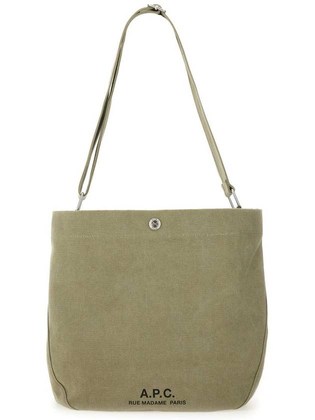 Logo Print Open Top Cross Bag Green - A.P.C. - BALAAN 2