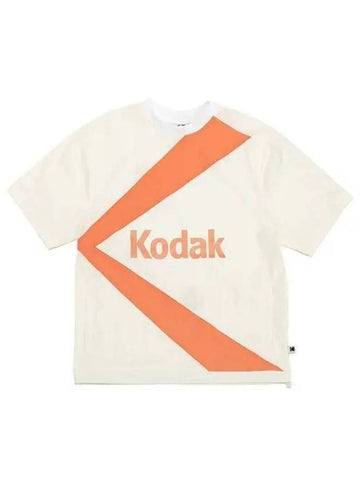 KODAK Round Neck Woven Short Sleeve Sweatshirt IVORY - KODO - BALAAN 1