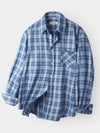 Forest Memory Check Shirt Blue - INDUST - BALAAN 8