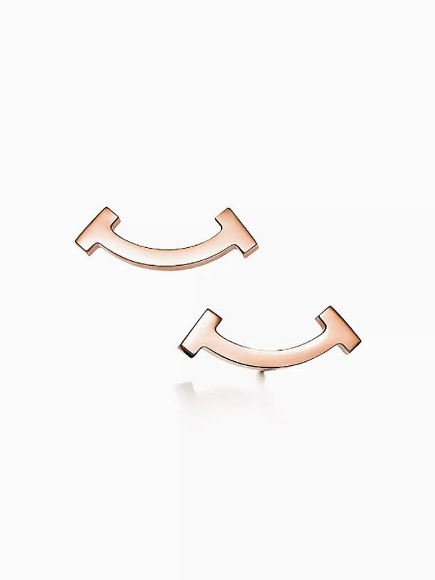 T Smile 18K Earrings Rose Gold - TIFFANY & CO. - BALAAN 2