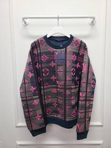 Multi Monogram Jacquard Neoprene Sweatshirt XXL - LOUIS VUITTON - BALAAN 1