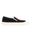 School Boke Flower Slip-On Black - KENZO - BALAAN 1