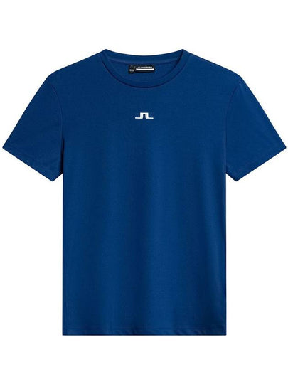 Ada Logo Short Sleeve T-Shirt Estate Blue - J.LINDEBERG - BALAAN 2