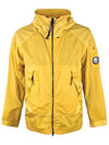 Lens Wappen Patch Hooded Jacket Yellow - CP COMPANY - BALAAN 3