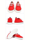 Canvas Low Top Sneakers Red - THOM BROWNE - BALAAN 5