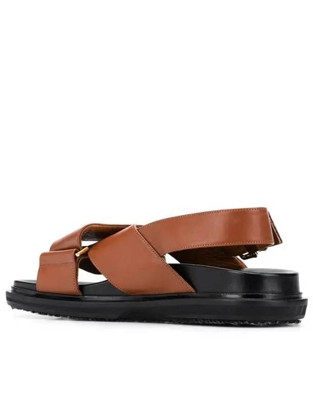 Fussbett Leather Sandals Brown - MARNI - BALAAN 5