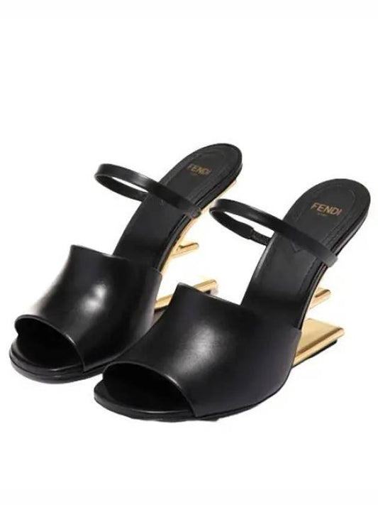 First leather high heel sandals women - FENDI - BALAAN 1