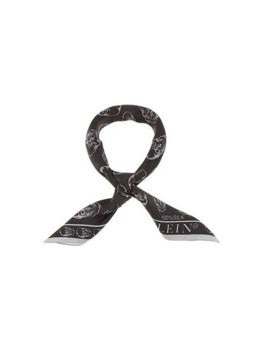 Women s Skull Pattern Foulard Scarf Black - PHILIPP PLEIN - BALAAN 1