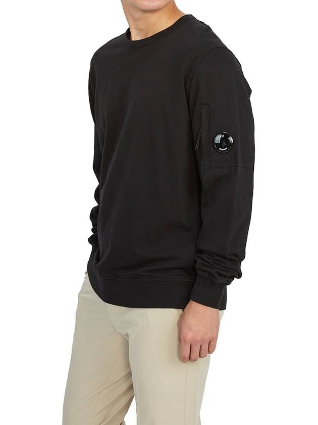 Light Fleece Sweatshirt Black - CP COMPANY - BALAAN 6