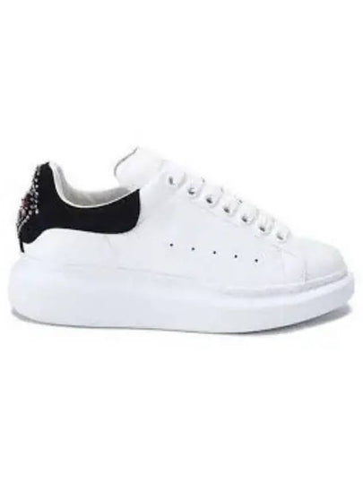 Oversized Black Tab Low Top Sneakers White - ALEXANDER MCQUEEN - BALAAN 2