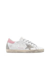 Superstar White Pink Heel Tab Sneakers - GOLDEN GOOSE - BALAAN 1