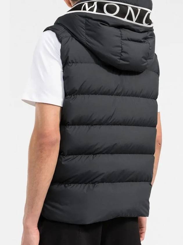 Cardamine Logo Patch Padded Vest Black - MONCLER - BALAAN 5