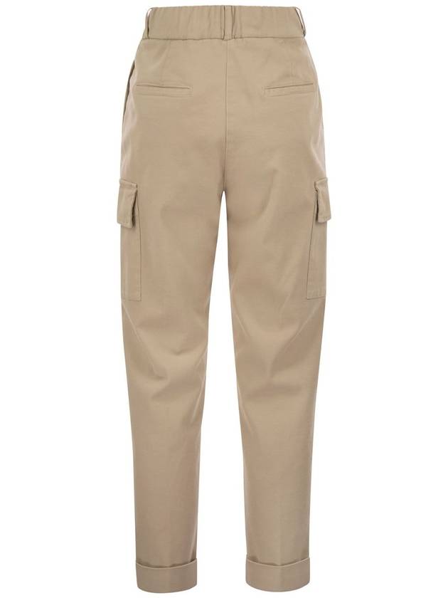 Cargo carrot trousers in cotton gabardine - PESERICO - BALAAN 2