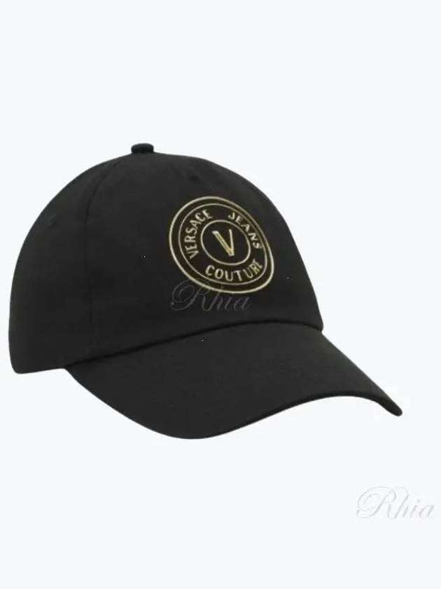 Logo Gold Print Ball Cap Black - VERSACE - BALAAN 2