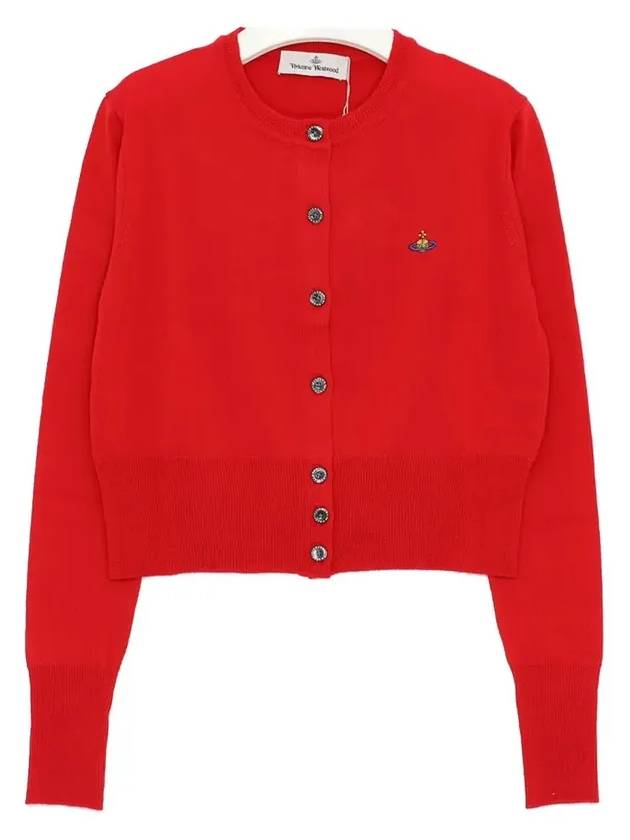 Bea Crop Cardigan Red 1803002UY0006H401 - VIVIENNE WESTWOOD - BALAAN 3