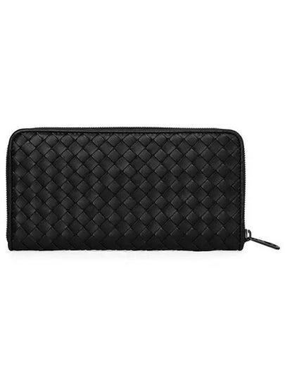 Intrecciato Zipper Long Wallet Black - BOTTEGA VENETA - BALAAN 2