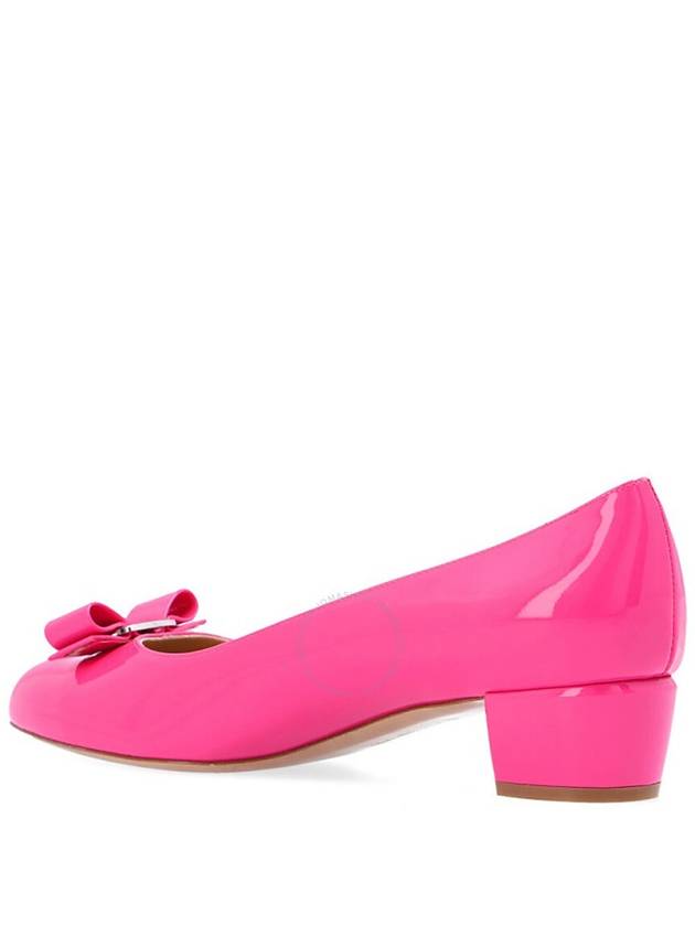 Salvatore Vara Bow Pumps Heel Hot Pink - SALVATORE FERRAGAMO - BALAAN 3