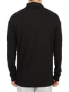 Men's Logo High Neck Long Sleeve T-Shirt Black - HORN GARMENT - BALAAN 5