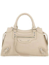 Leather Neo Classic City S Tote Bag Beige - BALENCIAGA - BALAAN 1