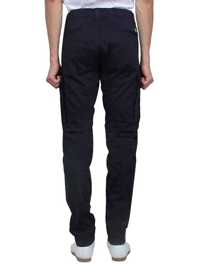 Stretch Sateen Ergonomic Lens Cargo Straight Pants Navy - CP COMPANY - BALAAN 5