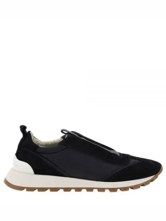 Embellished Track Low Top Sneakers Black - BRUNELLO CUCINELLI - BALAAN 2