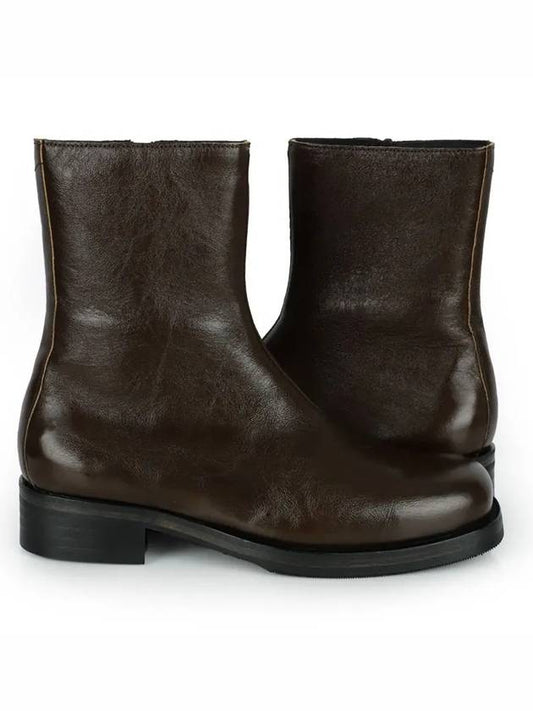 Camion Leather Ankle Boots Brown - OUR LEGACY - BALAAN 2