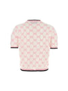 GG Intarsia Cotton Crewneck Short Sleeve T-Shirt Pink - GUCCI - BALAAN 3