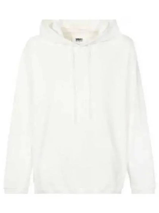 Graphic Logo Print Cotton Hoodie White - MAISON MARGIELA - BALAAN 2