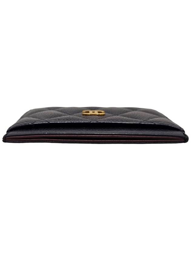 Women AP0213 Black Classic Caviar Skin Holder Card Wallet - CHANEL - BALAAN 4