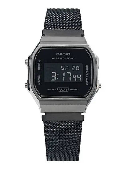 Vintage Mesh Band Watch Black - CASIO - BALAAN 2