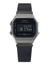 Vintage Mesh Band Watch Black - CASIO - BALAAN 3